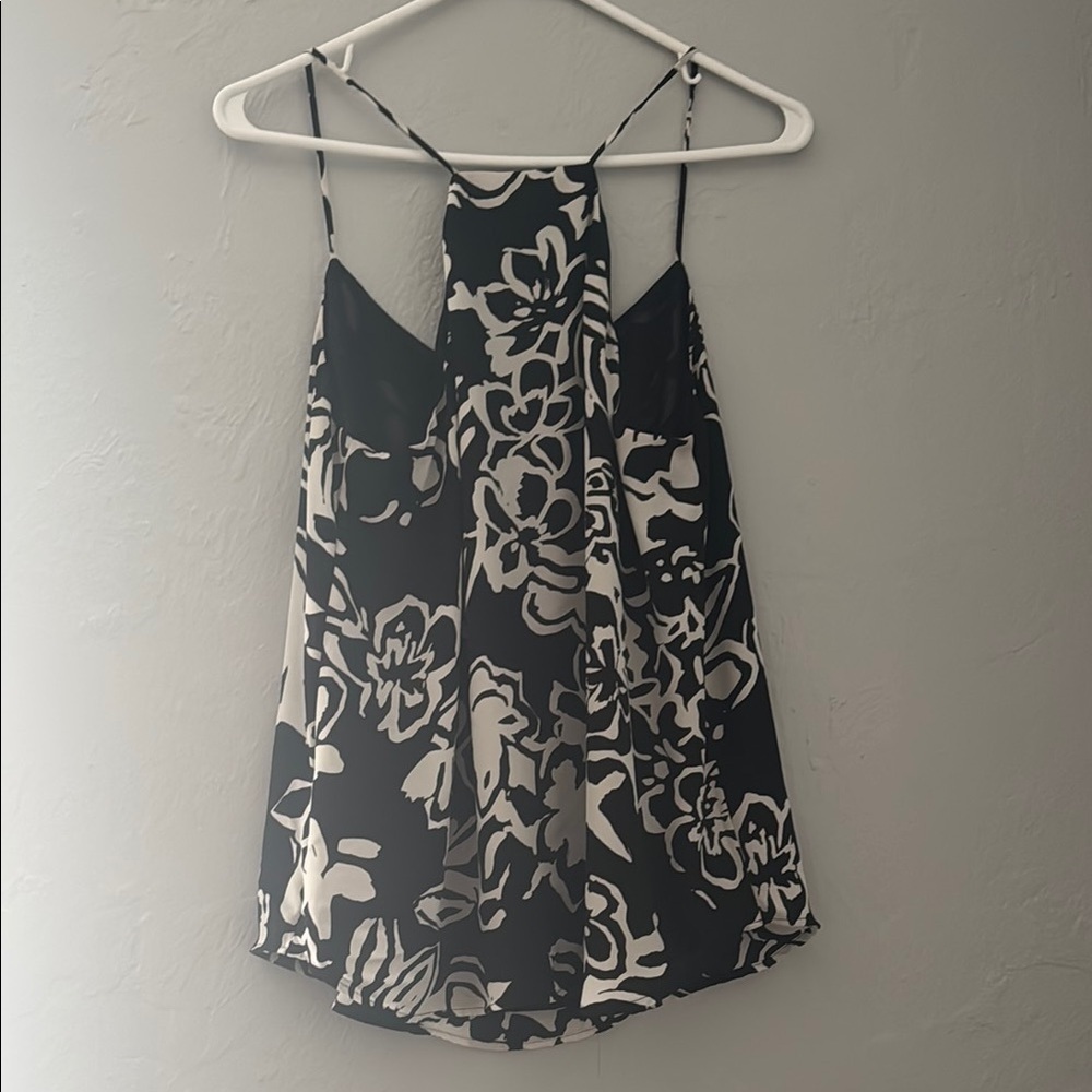 LOFT Black and White Asymmetrical Backless Camisole 115 - Picture 6 of 9